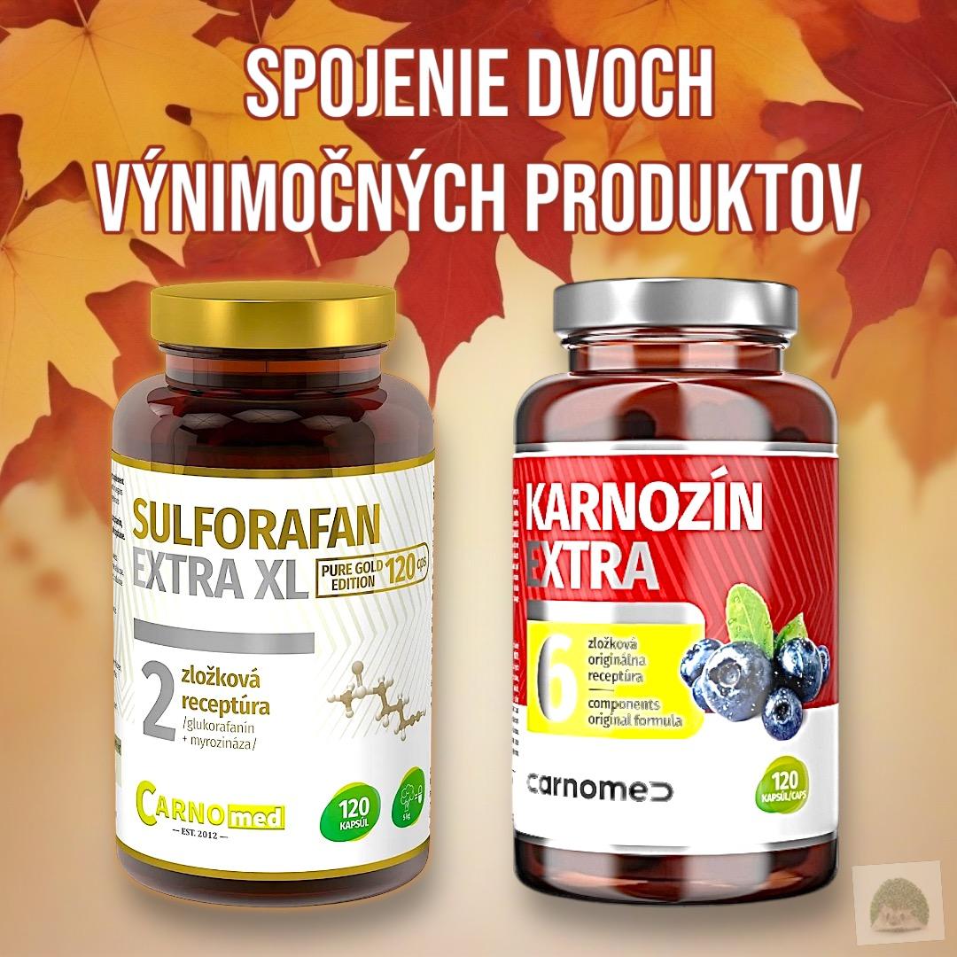 Sulforafan EXTRA  XL Pure Gold 120 tbl + Karnozín EXTRA 120 tbl